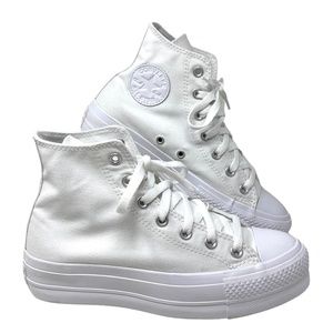 Converse Chuck Taylor Lift Platform High Canvas White Women's Custom 569005C-WHT